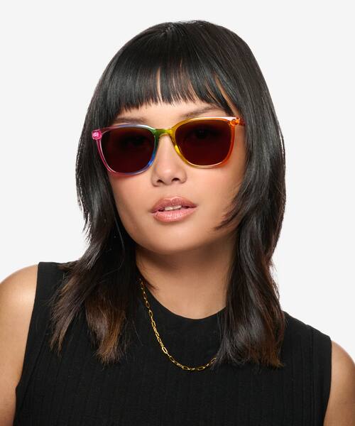 Rainbow Shine Bright -  Plastic Sunglasses