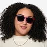 Shine Bright Purple Orange Rainbow PlasticSunglass Frames for Men from EyeBuyDirect