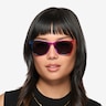 Shine Bright Purple Orange Rainbow PlasticSunglass Frames for Women from EyeBuyDirect