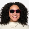 Sunlit Clear Purple Pink Rainbow PlasticSunglass Frames for Men from EyeBuyDirect