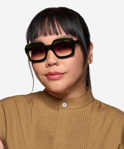 Chirico Clear Green AcetateSunglass Frames for Women from EyeBuyDirect