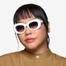 Damast Cream White AcetateSunglass Frames for Women from EyeBuyDirect