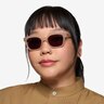 Nor Clear Brown AcetateSunglass Frames for Women from EyeBuyDirect
