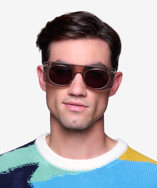 Penrose Clear Gray Alternative MaterialsSunglass Frames for Men from EyeBuyDirect