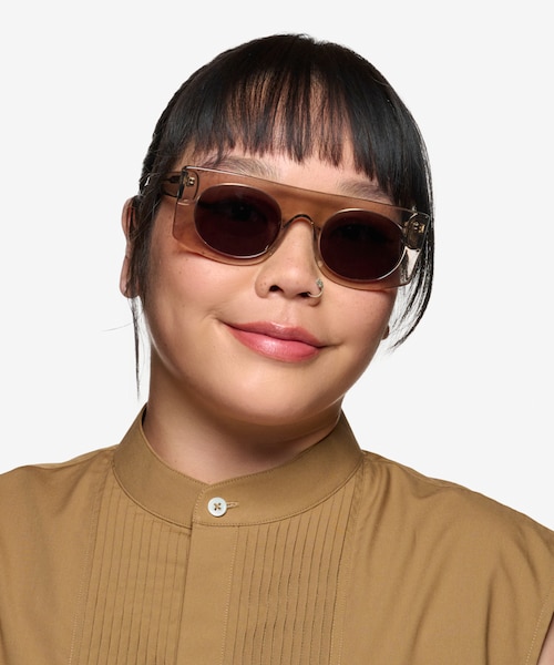 Penrose Clear Gray Alternative MaterialsSunglass Frames for Women from EyeBuyDirect