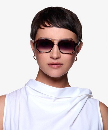 Clear Tortoise Outlaw -  Acetate Sunglasses