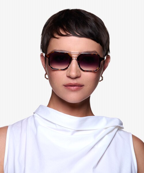 Outlaw Clear Tortoise AcétateSoleil de Lunette de vue pour Femmes d'EyeBuyDirect