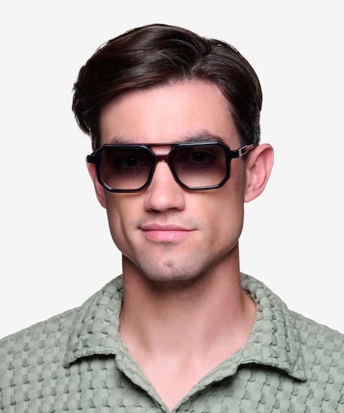 Outlaw Black Purple AcetateSunglass Frames for Men from EyeBuyDirect