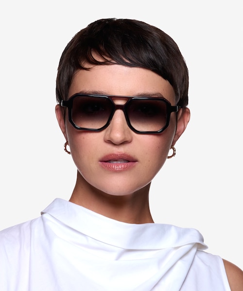 Outlaw Black Purple AcetateSunglass Frames for Women from EyeBuyDirect