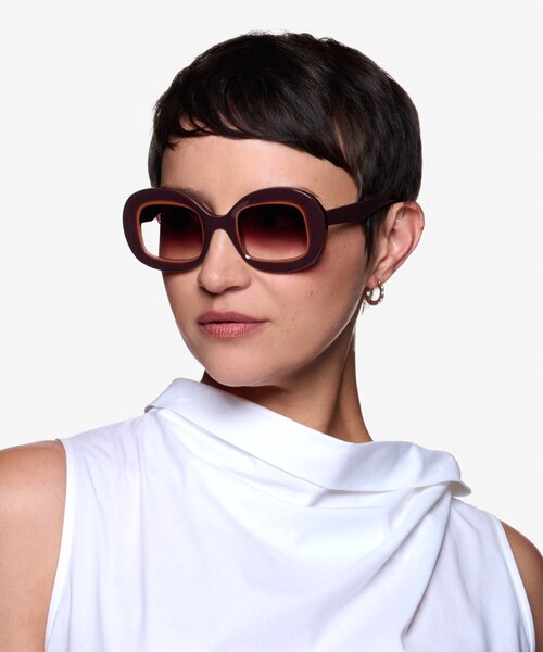 Rogue Gradient Brown AcetateSunglass Frames for Women from EyeBuyDirect