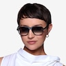 Abyss Clear Gray Black AcetateSunglass Frames for Women from EyeBuyDirect