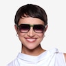 Abyss Dark Olive Green AcetateSunglass Frames for Women from EyeBuyDirect