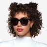 Los Angeles Black AcetateSunglass Frames for Women from EyeBuyDirect