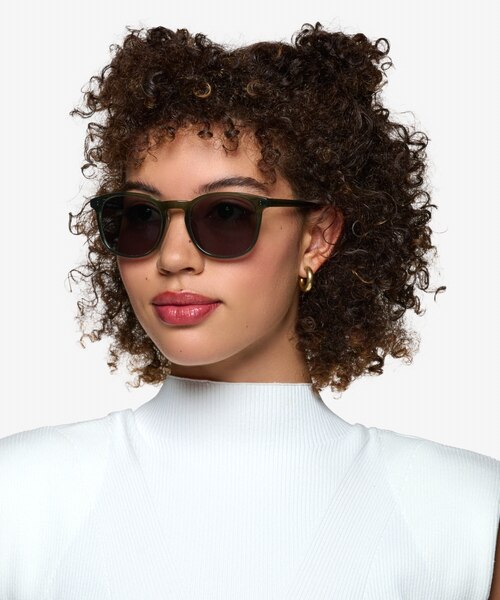 Academy Clear Green AcetateSunglass Frames for Women from EyeBuyDirect
