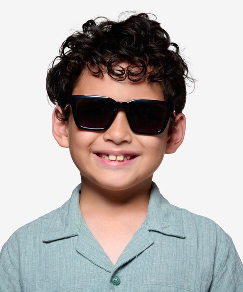 Zoink Black PlasticSunglass Frames for Men from EyeBuyDirect