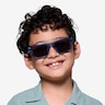 Zoink Clear Blue PlasticSunglass Frames for Men from EyeBuyDirect