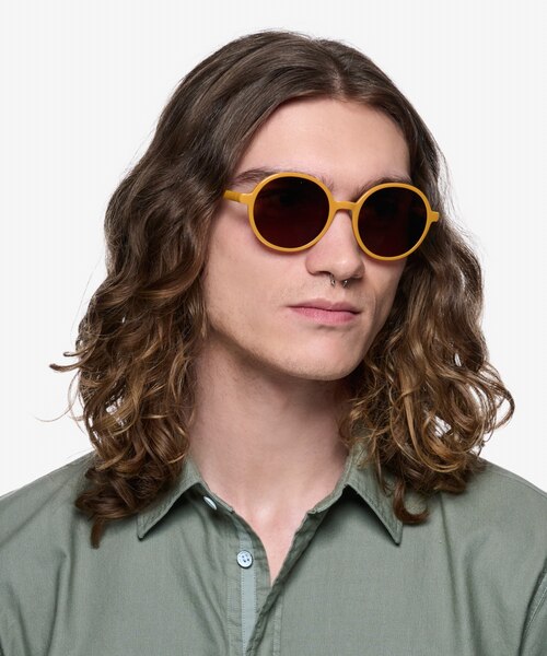 Dayglow Brown PlasticSunglass Frames for Men from EyeBuyDirect