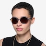 Dayglow Clear Blue PlasticSunglass Frames for Women from EyeBuyDirect