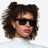 Calloway Clear Dark Green PlasticSunglass Frames for Women from EyeBuyDirect