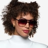 Skylar Gradient Brown PlasticSunglass Frames for Women from EyeBuyDirect