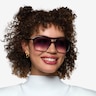 Skylar Gradient Black PlasticSunglass Frames for Women from EyeBuyDirect