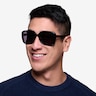 Marilyn Black Red AcetateSunglass Frames for Men from EyeBuyDirect