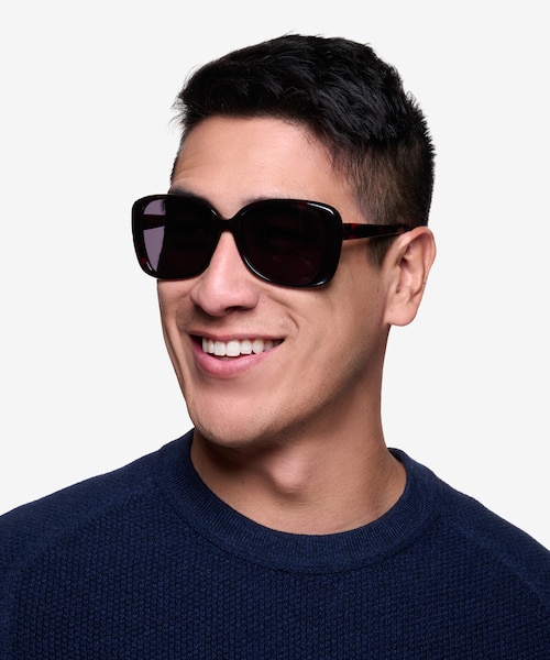 Marilyn Black Red AcetateSunglass Frames for Men from EyeBuyDirect