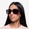 Marilyn Black Red AcetateSunglass Frames for Women from EyeBuyDirect