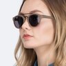 Enzo Brown & Striped Acetate-metalSunglass Frames for Women from EyeBuyDirect