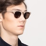 The Hamptons Oak & Silver Acetate-metalSunglass Frames for Men from EyeBuyDirect