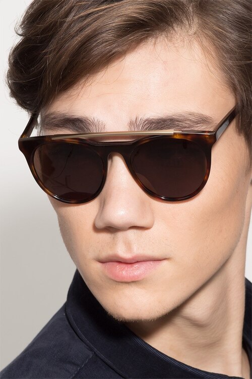 Miami Vice Tortoise AcetateSunglass Frames for Men from EyeBuyDirect