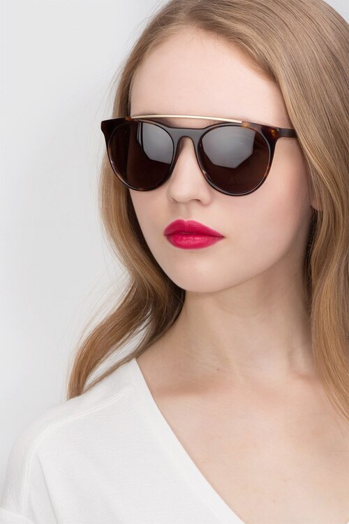 Miami Vice Tortoise AcetateSunglass Frames for Women from EyeBuyDirect