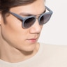 Bali Blue & Silver Acetate-metalSunglass Frames for Men from EyeBuyDirect