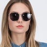 Reves Noir AcétateSoleil de Lunette de vue pour Femmes d'EyeBuyDirect