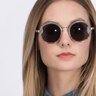 Bounce Brown Striped AcetateSunglass Frames for Women from EyeBuyDirect