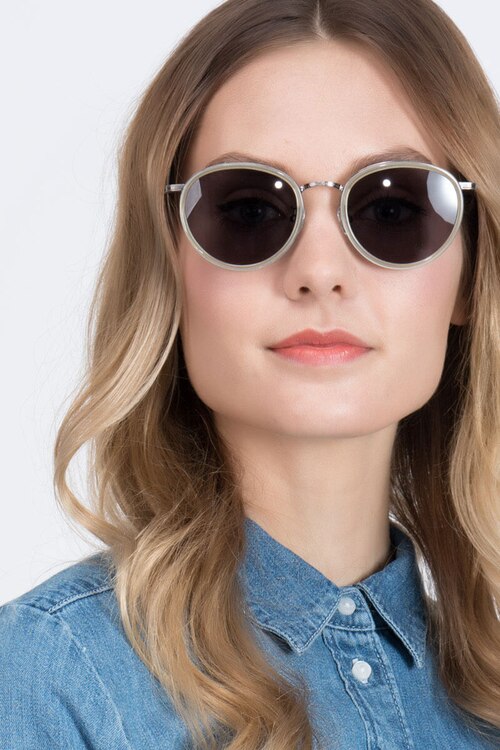 Sun Tea Light Yellow AcetateSunglass Frames for Women from EyeBuyDirect
