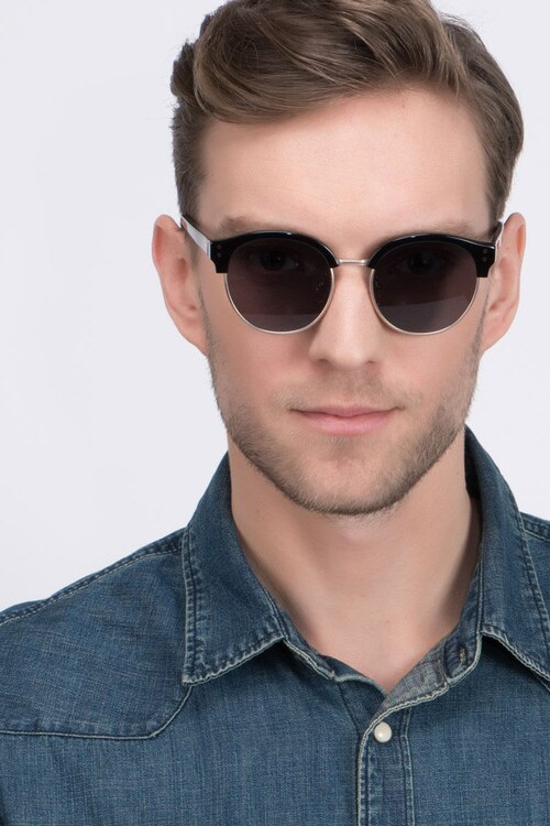 Limoncello Black Acetate-metalSunglass Frames for Men from EyeBuyDirect