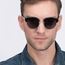 Limoncello Black Acetate-metalSunglass Frames for Men from EyeBuyDirect