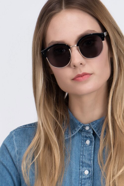 Limoncello Black Acetate-metalSunglass Frames for Women from EyeBuyDirect