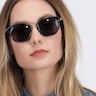 Major Blue Striped AcetateSunglass Frames for Women from EyeBuyDirect