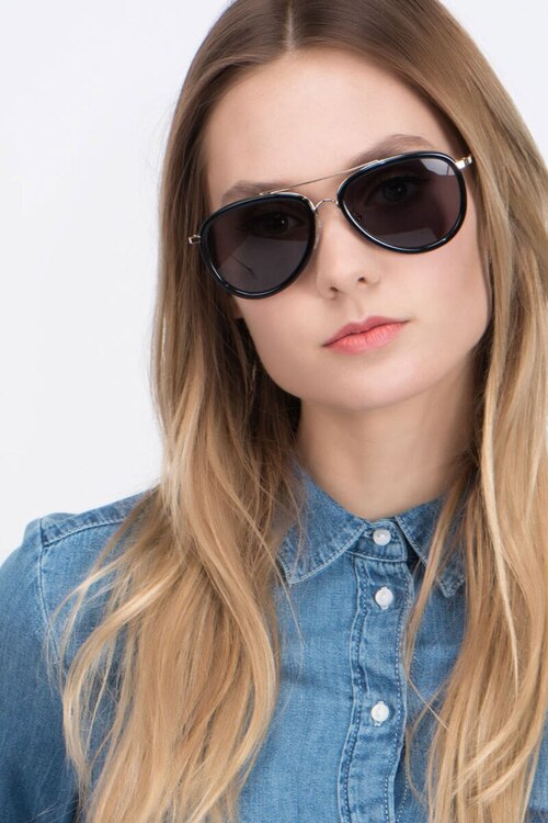 Duke Black AcetateSunglass Frames for Women from EyeBuyDirect