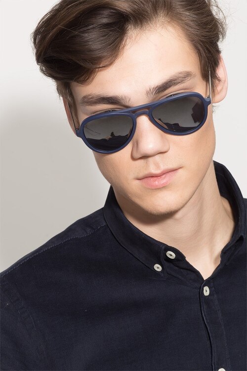 Peach Matte Orange AcetateSunglass Frames for Men from EyeBuyDirect