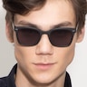 Peach Matte Black AcetateSunglass Frames for Men from EyeBuyDirect
