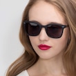 Peach Matte Black AcetateSunglass Frames for Women from EyeBuyDirect
