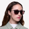 Bogota Matte Black Acetate-metalSunglass Frames for Women from EyeBuyDirect
