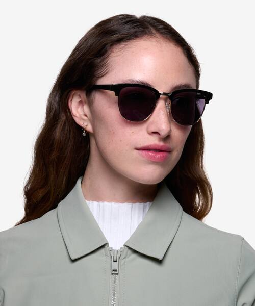 Black Somebody New -  Acetate-metal Sunglasses