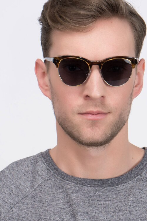 College Brown AcetateSunglass Frames for Men from EyeBuyDirect