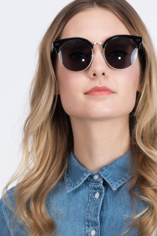 Silicate Black AcetateSunglass Frames for Women from EyeBuyDirect