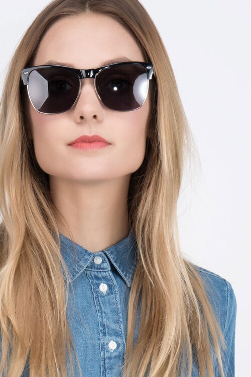 Ferris Black AcetateSunglass Frames for Women from EyeBuyDirect