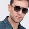 Nairobi Black AcetateSunglass Frames for Men from EyeBuyDirect
